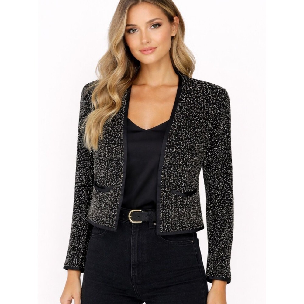 Maison Scotch & Soda Stardust 77 Women’s Black Embellished Jacket